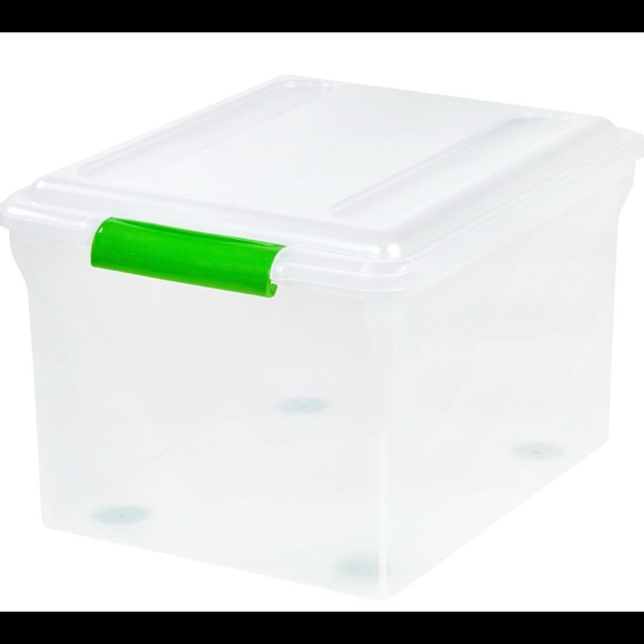 ◻️IRIS USA Clear File/Letter Storage Box- 4PK🟩 - Picture 2 of 4